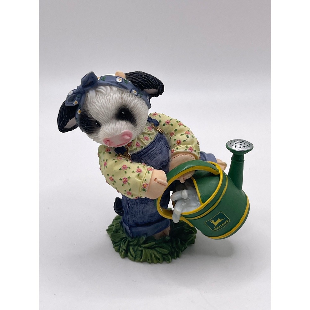 Marys Moo Moos John Deere Cow Figurine A Splash Of Country Charm 787108 Enesco
